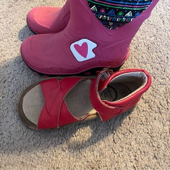 Girls Rain Boots / Wellingtons Size 8 - Picture 7 of 7